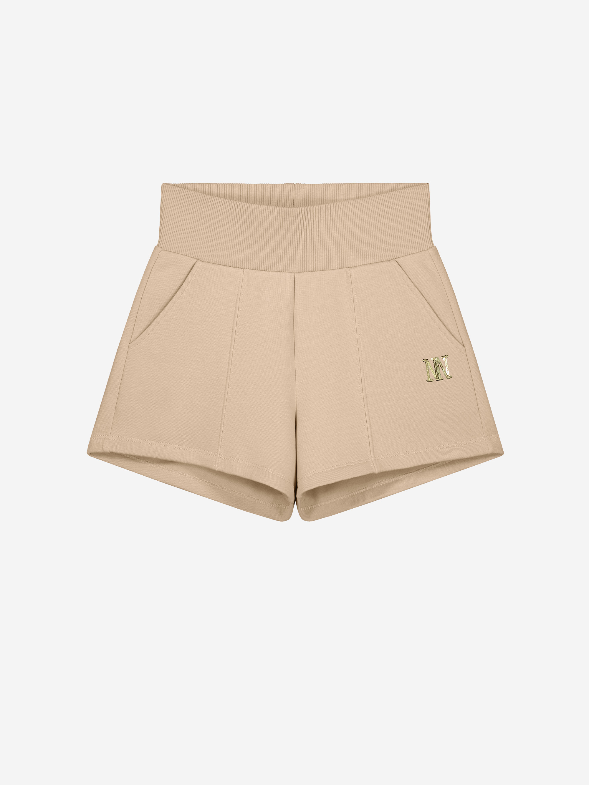 Shorts met pailletten logo