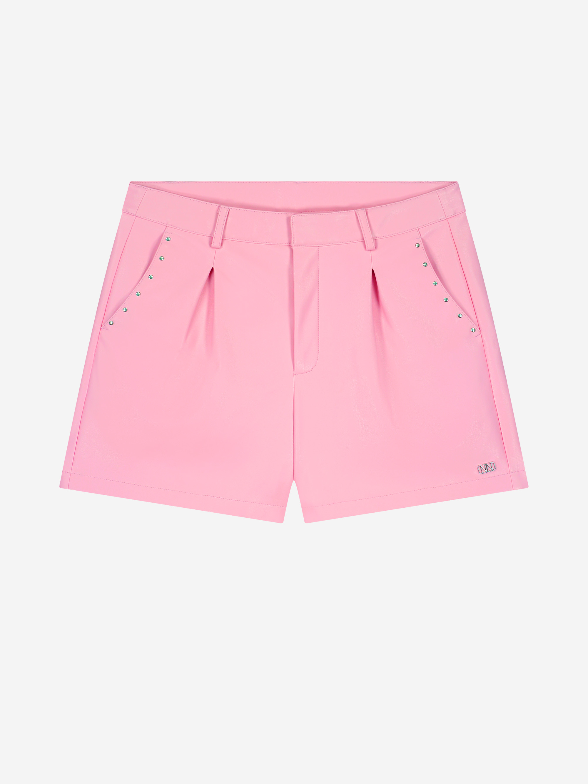 Leren look shorts