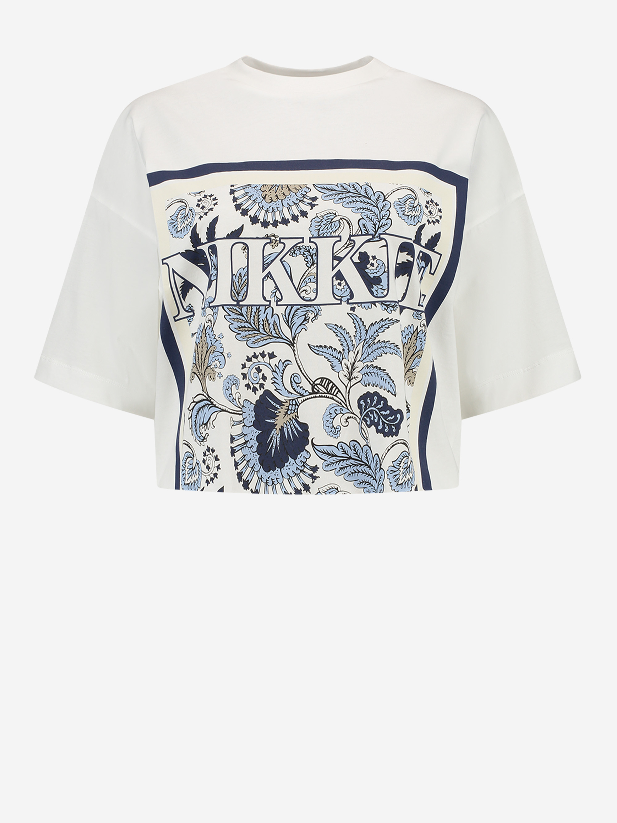 Cropped T-shirt with graphic print