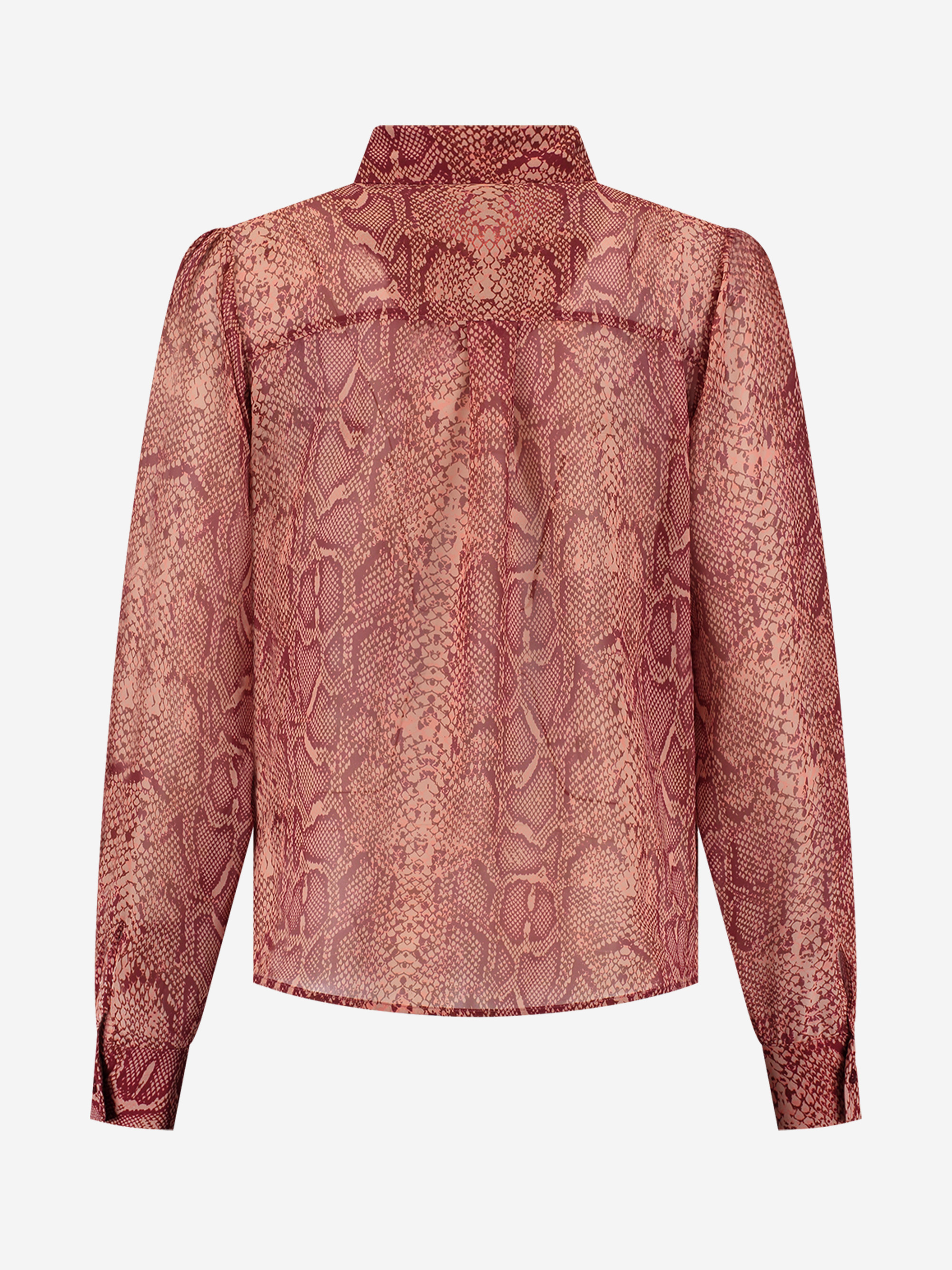 Blouse with snake print