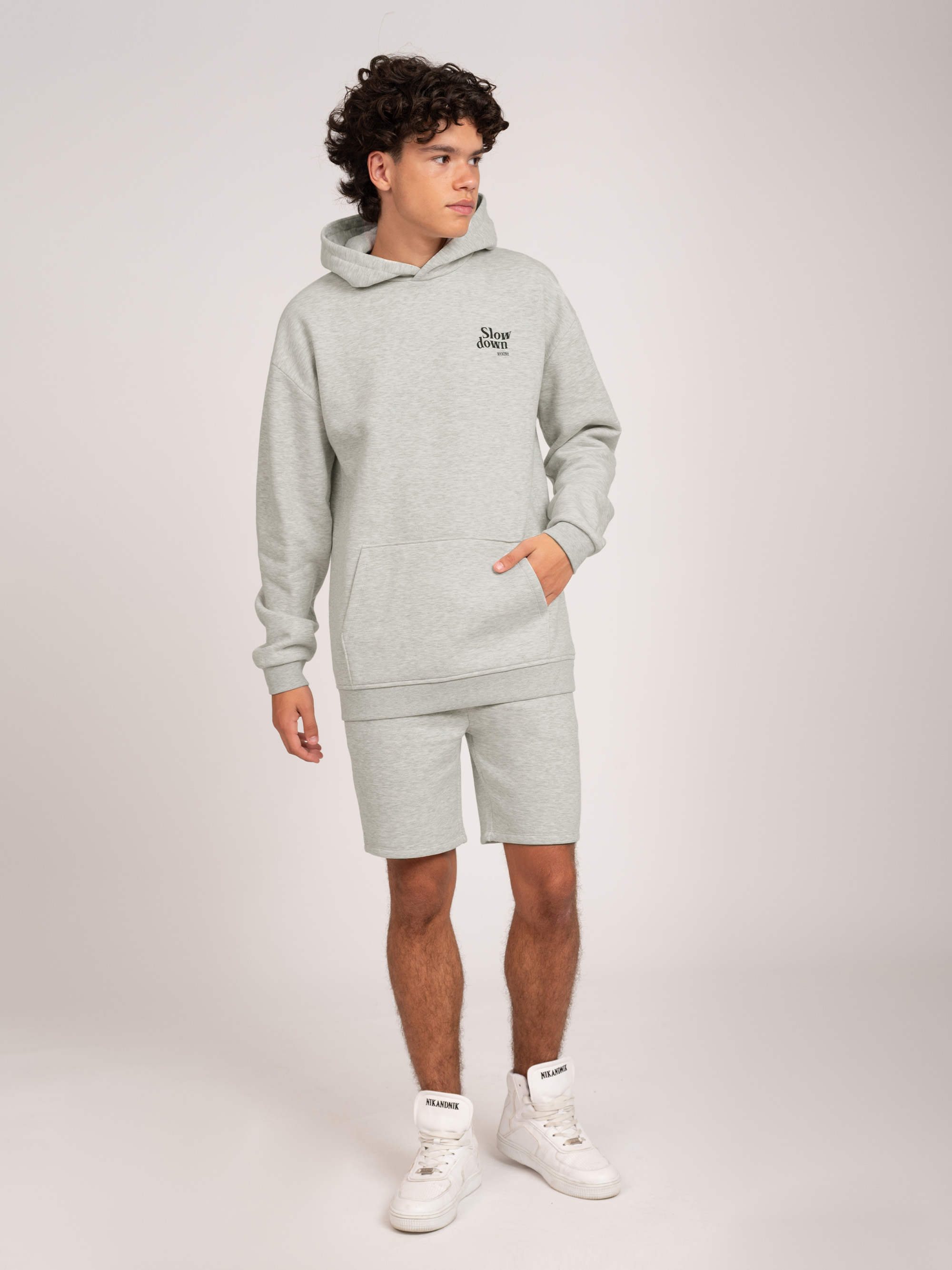 Sweat short met aantrekkoord