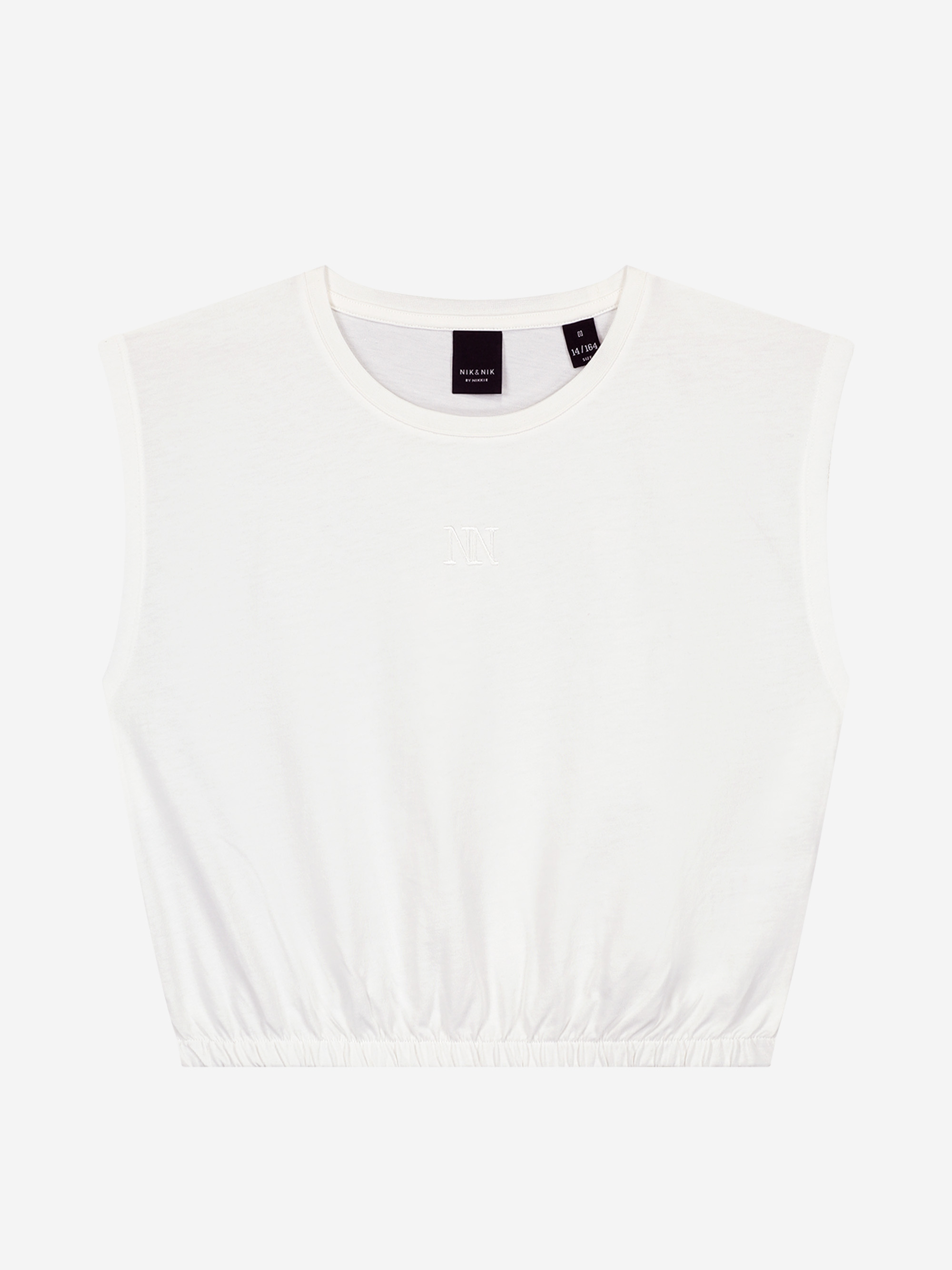 Cropped T-shirt met logo