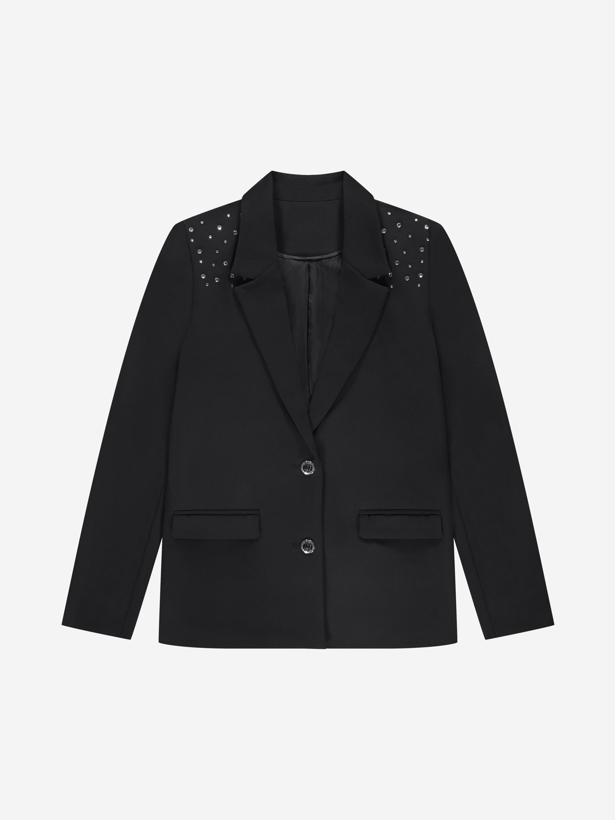 Blazer met glitter studs