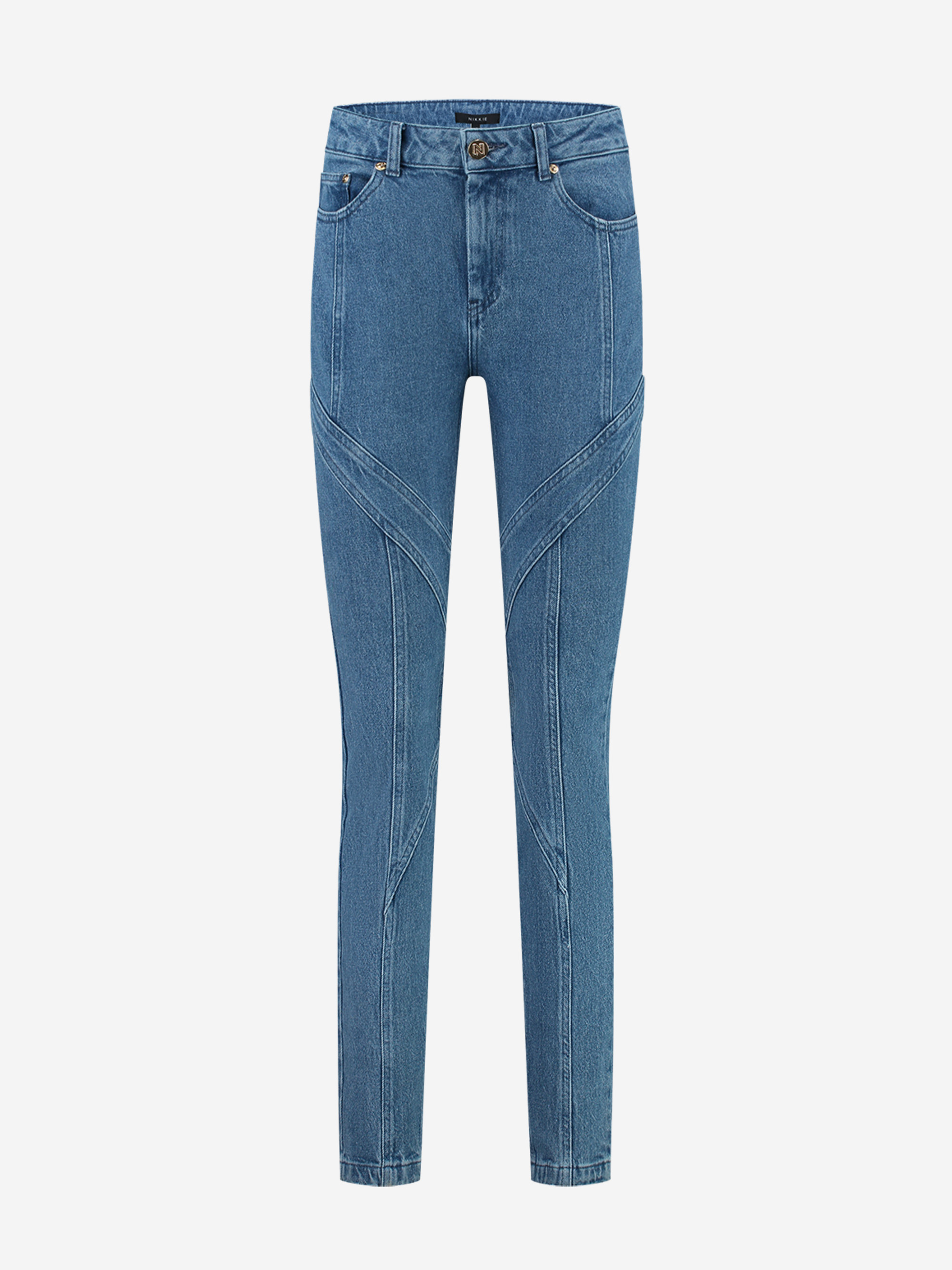 Skinny jeans with line detail